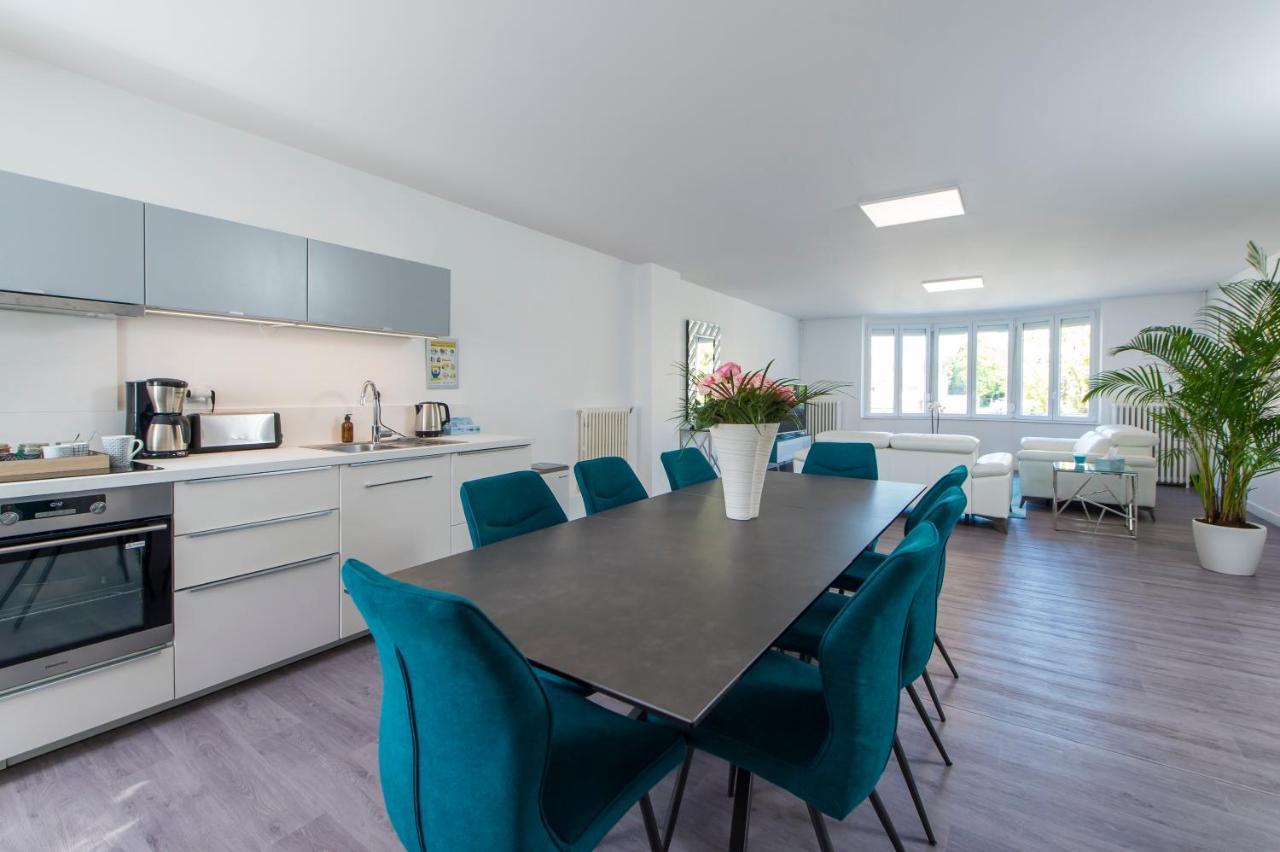 Suites Mana: Chic Downtown Rethel with Private Fitness Exterior photo